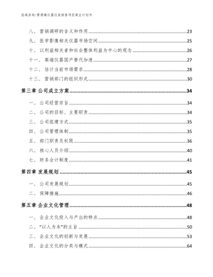 景德镇仪器仪表销售项目商业计划书
